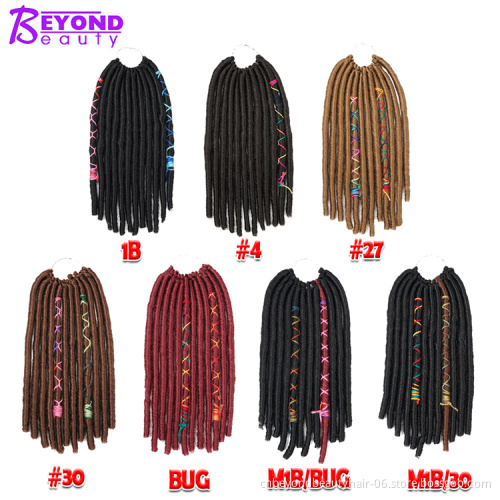 Afro twist hair braid Faux Locs Crochet Hair  Braiding Hair Extensions Black Fiber Box Braids
